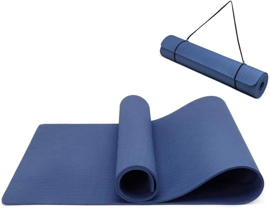 Mat Yogà Antiscivolo - Ecosostenibile e Portatile - 1 pezzo - TPE - 183 x 61 x 0,6 cm