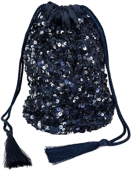 Borsa da Donna con Pailletti - Clutch Notturna - 1 pezzo - Nero