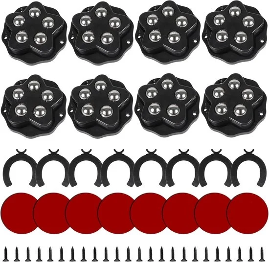 Ruote per mobili autoadesive - Rotabili - 8 pezzi