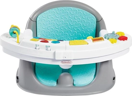 Sedia da Esplorazione 3 in 1 Booster Sedia per Bambini che Crescono - Tavolo per Snack e Gioco - 6 mesi a 3 anni