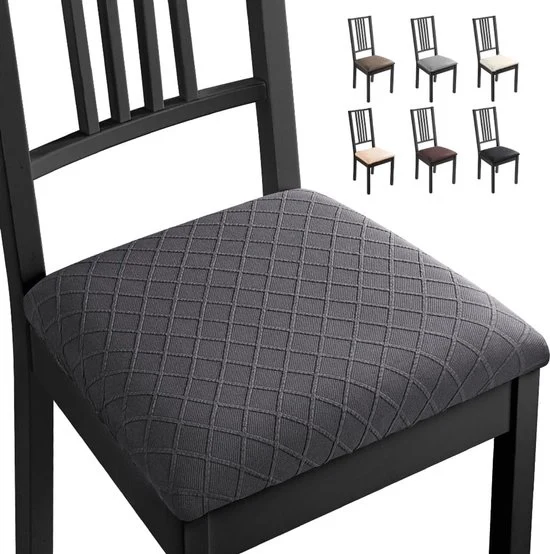 Hoes per tavolo da pranzo moderno - Protezione e stile - 4 pezzi - Grigio scuro