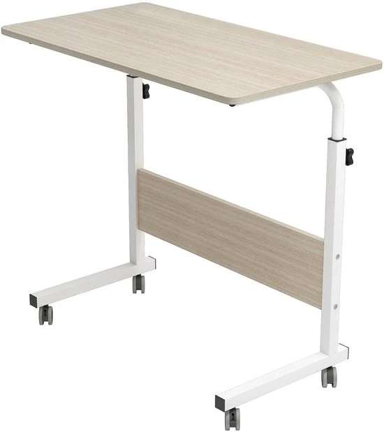 Tavolo supplementare adattabile - multifunzionale - 1 pezzo - legno e metallo - 80 x 40 cm