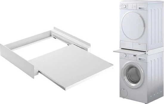 Framo di connessione universale per lavatrice e asciugatrice 60 x 60 cm - Kit di connessione per lavatrice e asciugatrice Lavatrice e asciugatrice supporto