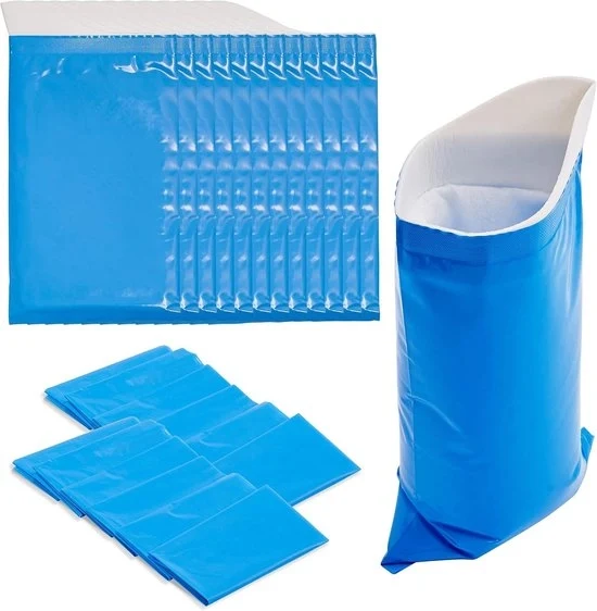 12 Sacchi di Urine da Portare via (600ml) & 12 Sacchi di Spazzatura - Urinario di Emergenza sacco di Disgusto per Auto, Viaggi, Campeggio - per Bambini e Adulti - Impermeabile in Plastica per donne