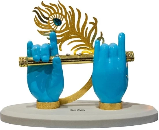 Decorazione per la casa - 1 pezzo - Blu - 4,5 x 3,5 pollici