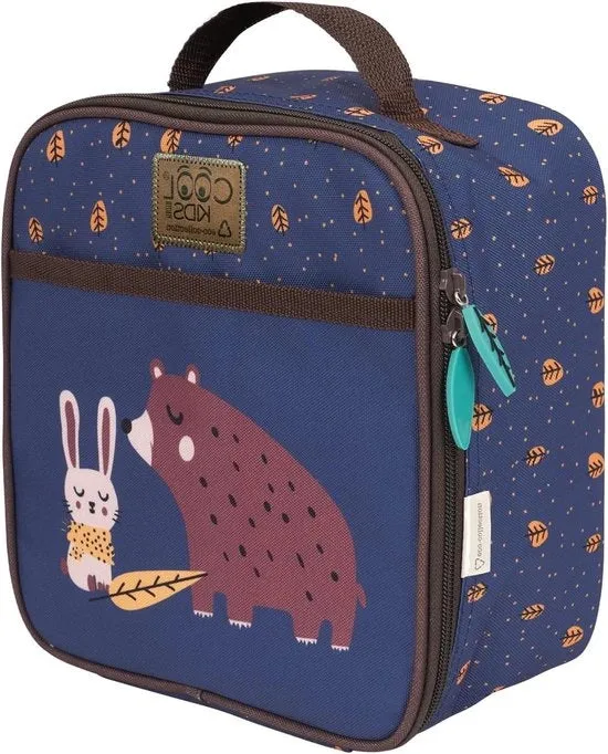 Tas Termico per Piccoli Bambini - Contenitore per Pane - 1 pezzo - Verde - Materiale Riciclato - 21x22x11 cm
