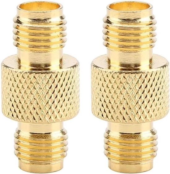 Adattatore Coassiale Femminile a SMA per Collegamento Antenna F a F - Set da 2 pezzi