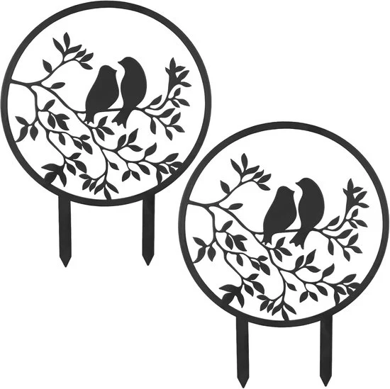 Sostegni per piante da interni - Sostegni metallici per piante - 2 pezzi