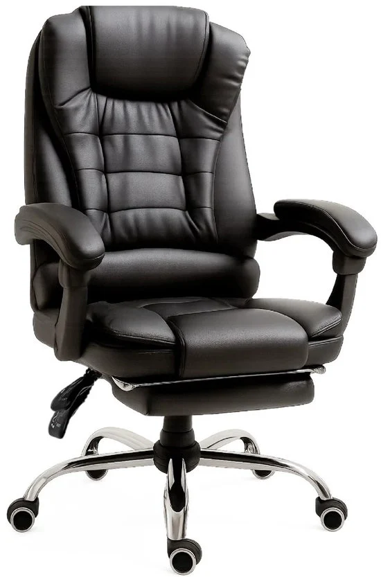 Sedia da ufficio - Ergonomica - Regolabile - Supporto per gambe - Ruote piantone