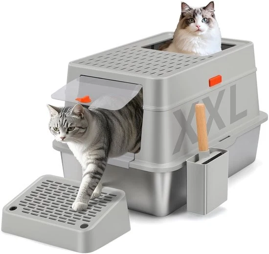 Catino in Acciaio Inox con Coperchio - Dimensioni XXL - Facile da Pulire - Impermeabile