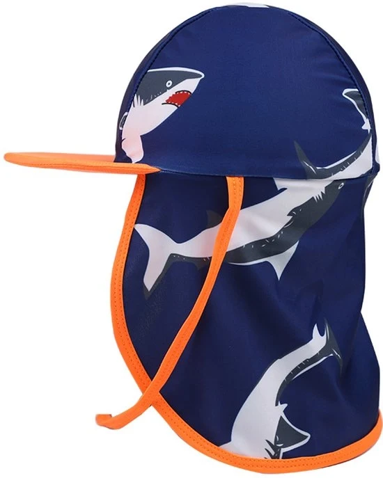 Cappello solare per bambini - Cappello solare per bambini per esterno - Cappello solare per bambini da 1 a 10 anni - Con cinturino di visiera regolabile - Protegge il viso e il collo - Adatto per giocare al mare, nuotare, viaggiare