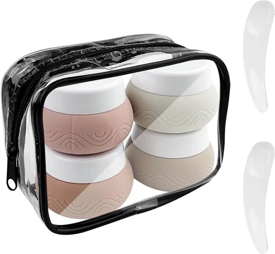 Set di pennelli per unghie in silicone - 4 colori - 30 ml