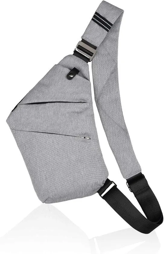Borsa da uomo con più tasche a tracolla anti furto