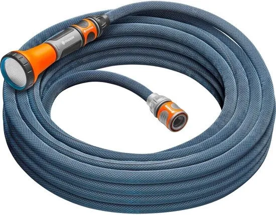 Serpente per giardino robusto 1/2 pollice - 15 m - resistente alle intemperie - tessuto in cotone