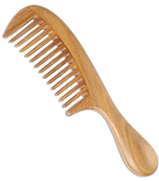 Haarkam di sandalo naturale - manuale - 1 pezzo - antistatico