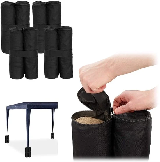 Partytent gewichten - set van 4 - waterdicht Oxford-materiaal