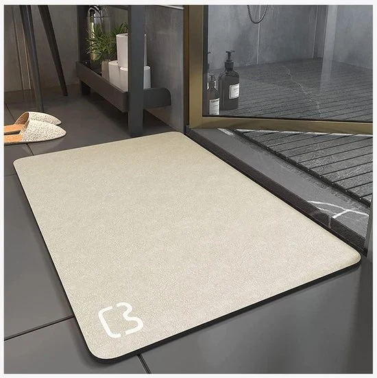 Matte di argilla di diatomea per bagno - Rapido assorbimento e antiscivolo - 1 pezzo - Materiale naturale