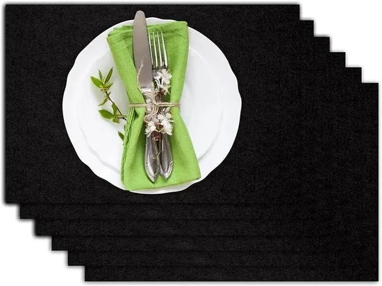 Set di tovagliette - 6 pezzi - multiforme - 30cm x 45cm - 100% poliestere