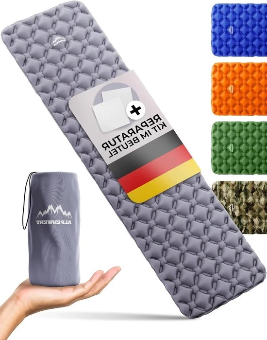 Matras per Campeggio Leggero - Compatta e Comoda - 1 Unità - Blu - Plastica