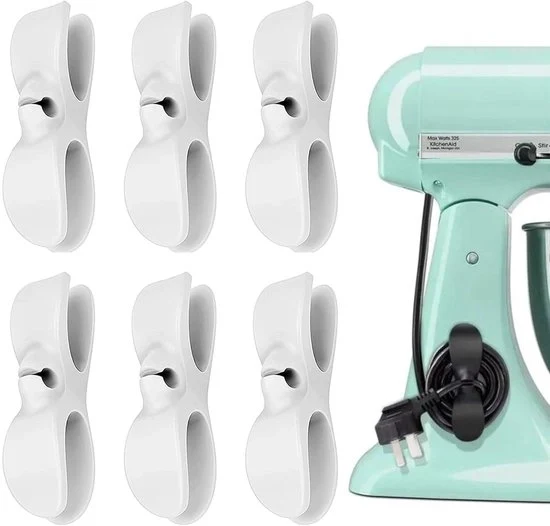 Organizzatori di cavi - Sostenibili e flessibili - set da 6 - Silicone