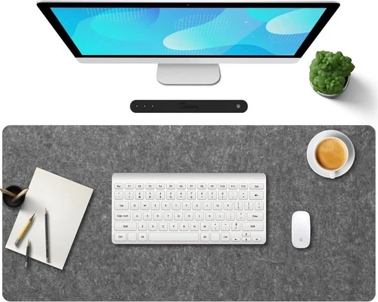 Panno per mouse XXL con cuscino di supporto - panno per mouse antiscivolo per gaming - impermeabile