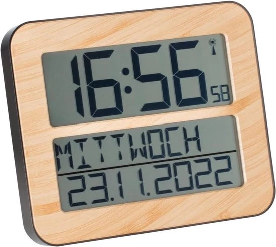 Orologio da Parete Digitale - Cucina - Cucina con Data e Giorno - Mocha