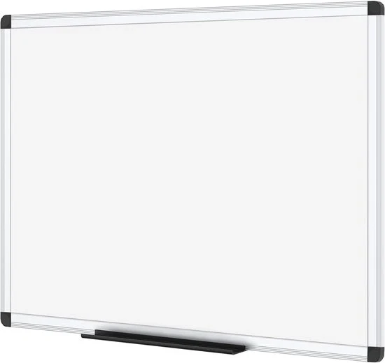 Panno bianco magnetico - Quadro in alluminio argentato - 90 x 60 cm