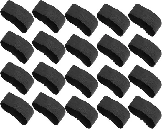 20 pezzi di cordone nero - fascia elastica per braccio - cordone per funerali - squadra di calcio e sport