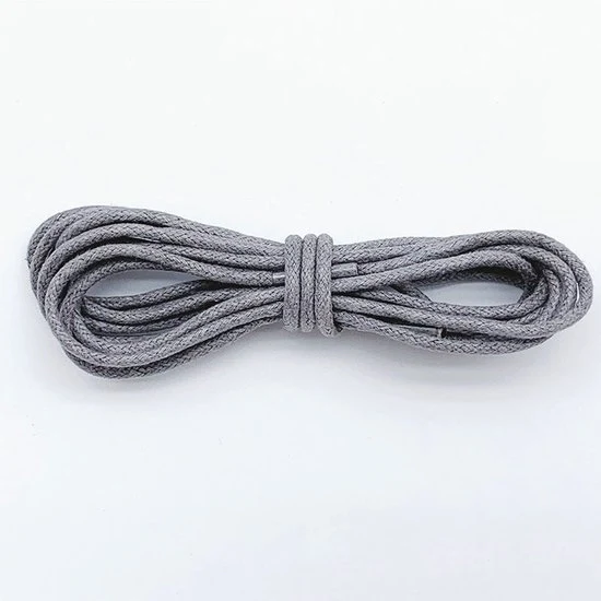 2 paia di cordoni in cotone di 120 cm di lunghezza - Cordoni in cotone di 2,5 mm di diametro - Cordoni robusti e arrotondati - Cordoni resistenti - Cordoni per stivali - Cordoni impermeabili in pelle - Per scarpe e stivali eleganti