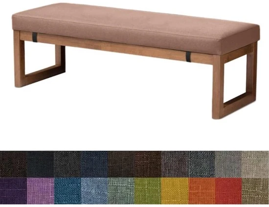 Cuscino per sedere - Per bancone cucina o giardino - 1 pezzo - Marrone - 100x30x5cm