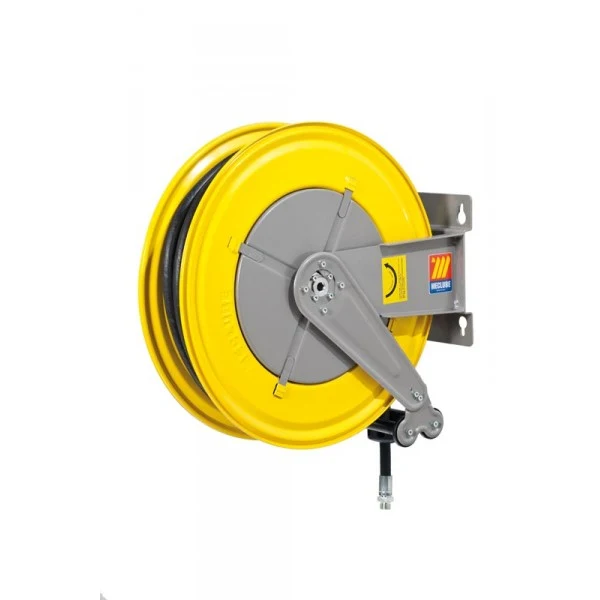 Avvolgitore industriale ARIA/ACQUA Meclube 25mt. 1/2" F-550 tubo gomma nera