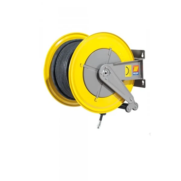 Avvolgitore industriale ARIA/ACQUA Meclube 20mt. 1" F-560 tubo gomma nera