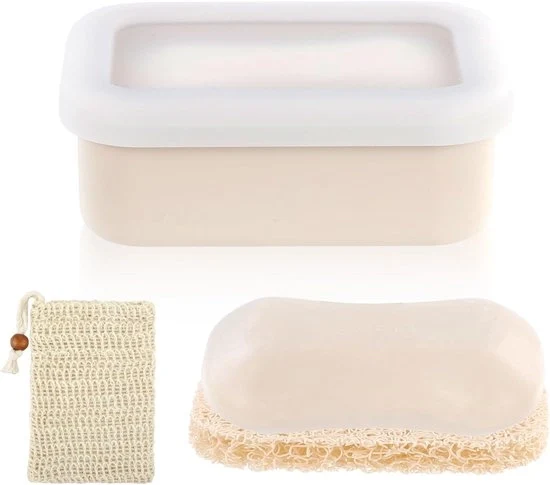 Set di lubrificazione per viaggio - Senza olio e portatile - Beige - Silicone - Piccolo