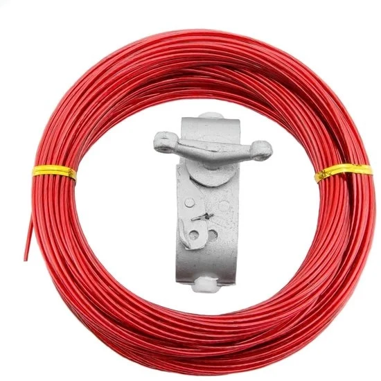 Cavo di sicurezza 2 mm - Per ombrelloni da bagno - 21 metri - Rivestito in materiale plastico