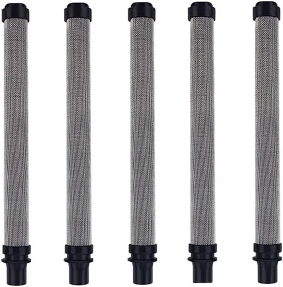 Filtro per pistola a spruzzo senza vernice - 60 mesh protezione pistola accessori per G-10 G-10XL RX-80 RX Pro (nero) - 5 pezzi