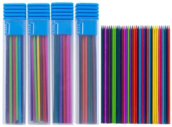 Set di matite meccaniche - 12 colori - 36 pezzi - pre-sciolti per uso creativo
