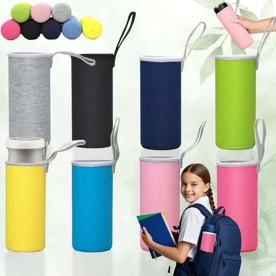 Bidone in Neopreen - Copertura Isolante per Bottiglia - 8 Stuks - 8 Colori