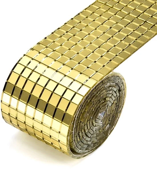 Mozaico autoadesivo - Pietre da mosaico - 5 x 5 mm - Mini quadrate adesivi di vetro - Decorazioni per DIY - Adesivi decorativi per feste - Pietre da mosaico autoadesive - Adesivi da mosaico - Argento - 3 rotoli