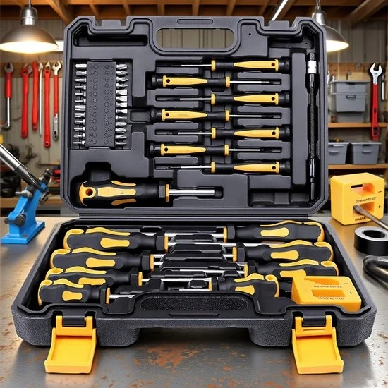 Set di Chiavi a Batteria Completo da 43 Pezzi | Bit Magnetici e Chiavi a Batteria Precise | Inclusa Custodia | Per Reparazioni Elettroniche, Automobilistiche e Casalinghe