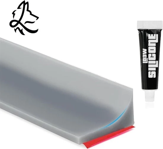 Abitone per doccia e vasca da bagno - versatile - 2 metri - bianco, nero, grigio, trasparente