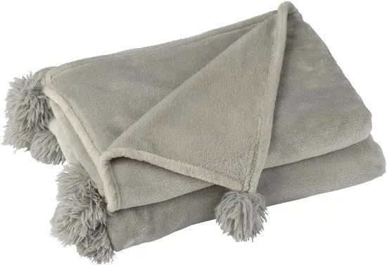 Pompon in Grigio, Accessorio in Poliestere