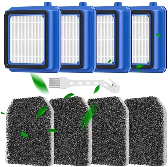 Filtro HEPA per aspirapolvere - lavabile e igienico - set da 4 unità