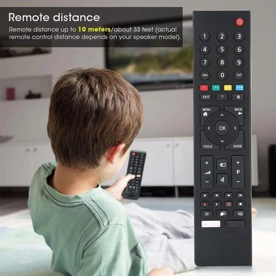 Nuova telecomando per TV per TS1187R RC3214801/02 nero