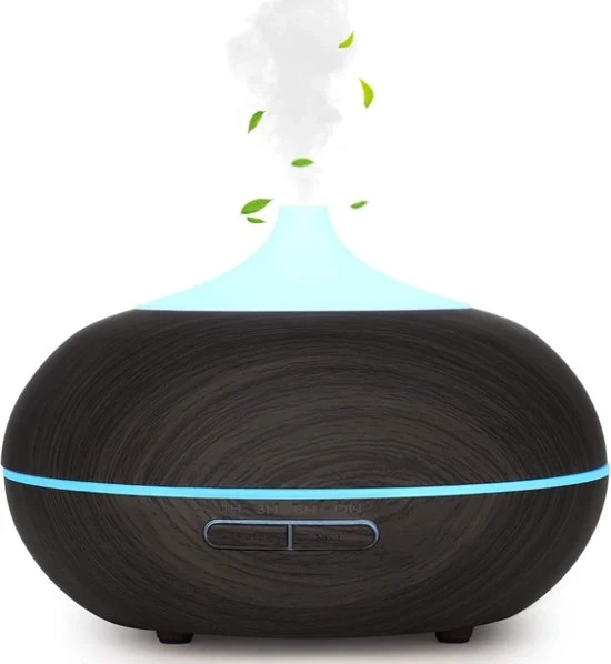 Diffusore di Aromi - 16,5L x 12B x 12H cm - 7 Colori LED - Spegnimento Automatico