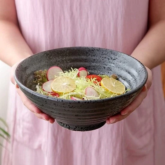 Ceramica grande a forma di ciotola per zuppa, insalata e cereali - 23 cm