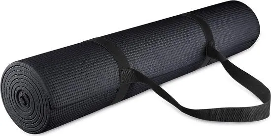 Mat di yoga multifunzionale con cinturino di trasporto - alta densità antiscivolo con cinturino di trasporto Specifica tecnica: - Materiale: PVC - Dimensioni: 183 x 61 x 4 cm - Peso: 2,5 kg - Resistenza: 600 kg/mq