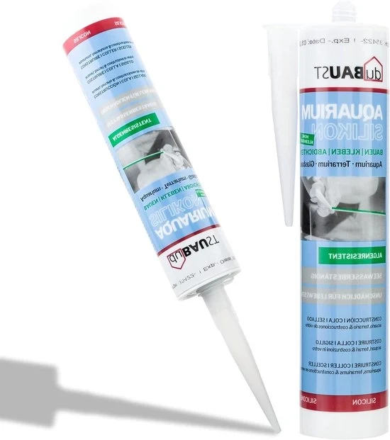 Lavaggio Acquario Silicone - Ideale per Costruzioni in Vetro - 310ml - Translucido