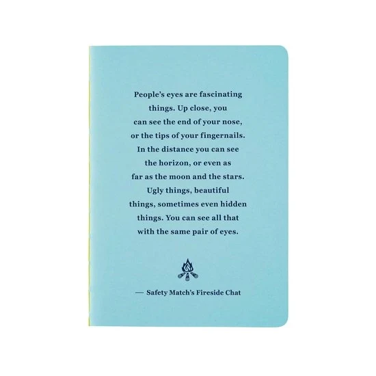 Agenda con Citazione - Blu Luminoso - Formato B7 - Carta Tomoe River