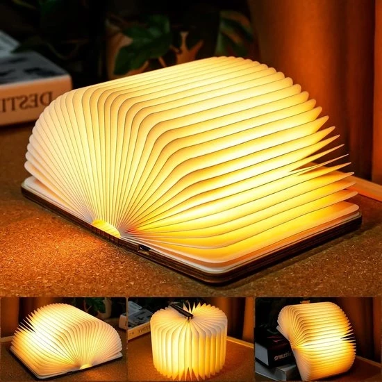 Opvouwbare boeklamp 2500mAh USB-C oplaadbaar nachtlampje - Warm wit - Voor vriendin en kinderen - Home Decor book seat