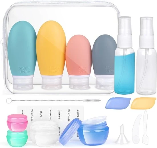 Set di protezioni per bagagli in silicone - 18 pezzi - riutilizzabili - autorizzate da TSA